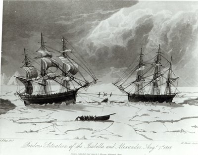 Perilous Situation of the Isabella and Alexander, 7th August 1819 by English School